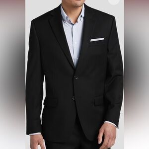 Men's Collection by Michael Strahan Black Blazer Modern Fitsz 42 R